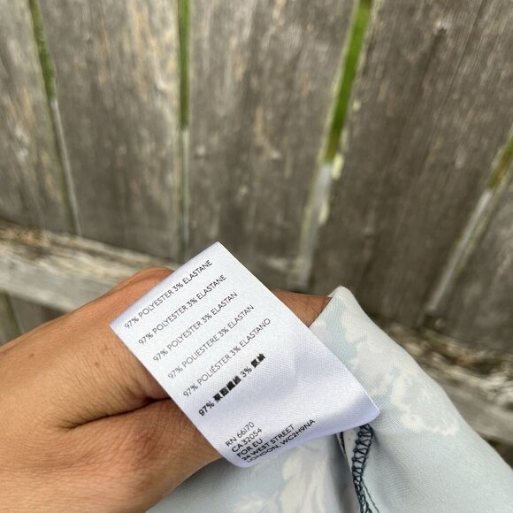 URBAN OUTFITTERS Leandra Whimsigoth Floral Lace Silk Feel Cami, Black/Blue-Large - Picture 7 of 9